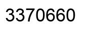 Number 3370660 black image