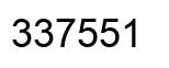Número 337551 imagen negro