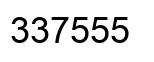 Número 337555 imagen negro