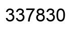 Número 337830 imagen negro