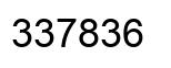 Número 337836 imagen negro