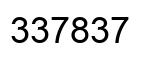 Número 337837 imagen negro