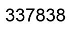 Number 337838 black image