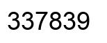 Number 337839 black image