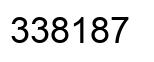 Número 338187 imagen negro