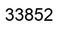Number 33852 black image