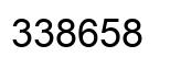 Number 338658 black image