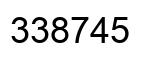 Número 338745 imagen negro
