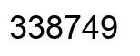 Número 338749 imagen negro