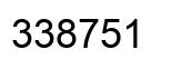 Número 338751 imagen negro