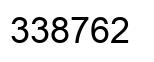Number 338762 black image