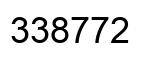 Number 338772 black image