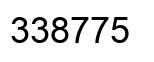Number 338775 black image