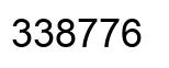 Number 338776 black image