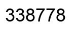 Number 338778 black image