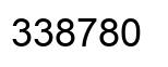 Number 338780 black image