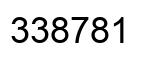 Number 338781 black image