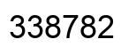 Number 338782 black image
