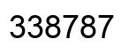 Número 338787 imagen negro