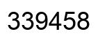 Número 339458 imagen negro
