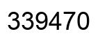 Número 339470 imagen negro