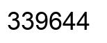 Number 339644 black image