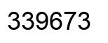 Number 339673 black image