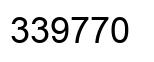 Number 339770 black image