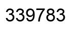 Number 339783 black image