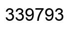 Number 339793 black image