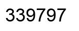 Number 339797 black image