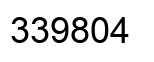 Number 339804 black image