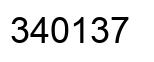Number 340137 black image