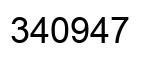 Number 340947 black image