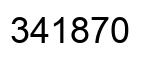 Number 341870 black image