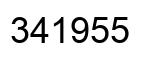Número 341955 imagen negro