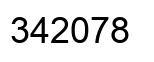 Number 342078 black image