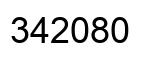 Number 342080 black image
