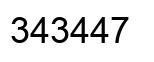 Número 343447 imagen negro
