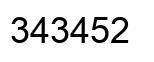 Número 343452 imagen negro