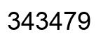 Número 343479 imagen negro