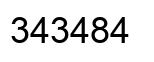 Número 343484 imagen negro