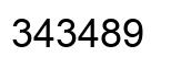 Número 343489 imagen negro
