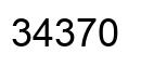 Número 34370 imagen negro
