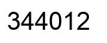 Número 344012 imagen negro
