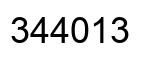 Número 344013 imagen negro