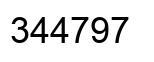 Number 344797 black image