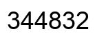 Número 344832 imagen negro