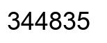 Número 344835 imagen negro