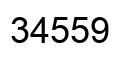 Number 34559 black image